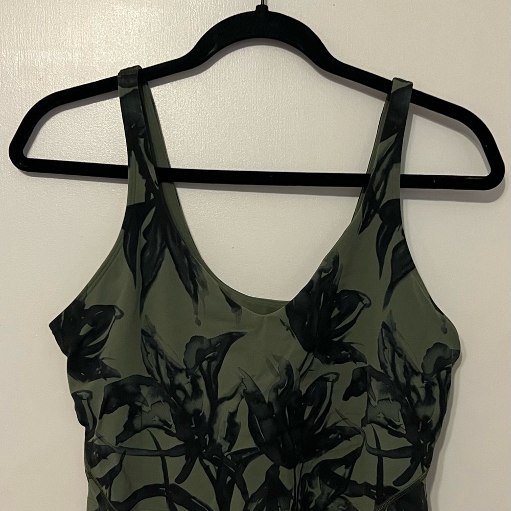 lululemon athletica Green and Black Tank Top